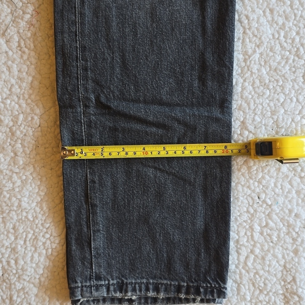 Levi's 511 Distressed Charcoal Black Slim Fit Men Jeans Size 38 - Picture 15 of 16